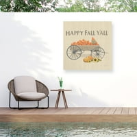 James Wiens 'Heartland Harvest Moments IV Happy Fall' Outdoor Canvas