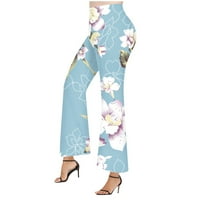 Ljetne ženske Ležerne hlače širokih nogavica visokog struka, poslovne radne Ležerne hlače, široke lepršave Palazzo