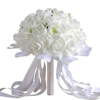 Ruže za djeveruše vjenčani buket mladenka umjetne svile