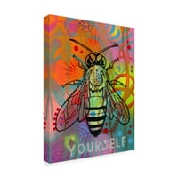 Zaštitni znak likovna umjetnost 'Bee Yoursely' platno umjetnost Deana Russoa