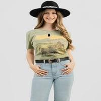 Ženske ljetne majice u donjem rublju, Ležerne Vintage majice u zapadnom stilu s kratkim rukavima, bluze