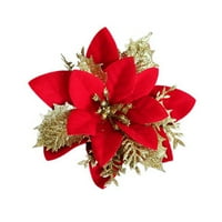 Božićni lažni cvjetni oči privlačan protiv flade fau svilenog cvijeta realističan izgled božićni cvjetni dekor