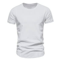 Muška majica modna majica s dubokim izrezom u obliku slova u i kratkim rukavima, pamučna rastezljiva Donja košulja