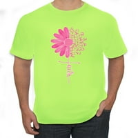 Osviještenost o raku dojke, Muška grafička Majica, sigurna Zelena, Number-Number