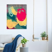 Wynwood Studio Abstract Wall Art Canvas Otisak 'Snamova' boja - žuta, ružičasta
