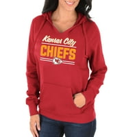 Kansas City Chiefs w ls podijeljeni vrat flc hoodie