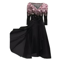 Crne haljine za žene, ljetne modne haljine, veličina; $