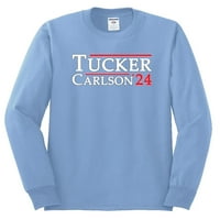 Wild Bobby, predsjednički izbori Tuckera Carlsona Politički muškarci košulja dugih rukava, svijetloplava, mala