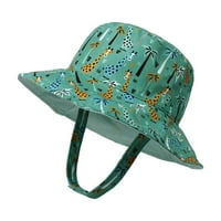 Dječji šešir za sunčanje širokog oboda, zaštitni šešir od 50 + za dječake i djevojčice, podesivi šešir s kantom