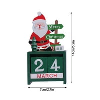 Božićni drveni kalendar ukras trgovačkog centra kalendar Božićni kreativni ukras Višebojni