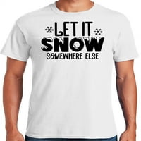 Grafička Amerika smiješna svečana božićni odmor neka snijeg negdje drugdje muška grafička majica