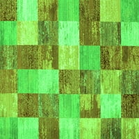Ahgly Company zatvoreni kvadratni patchwork Green prijelazno područje prostirke, 4 'Trg