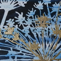 Plavo cvijeće-ručno izrađena uljana slika u polistirenskom okviru