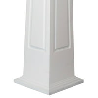 Ekena Millwork 20 W 4'H Craftsman Classic Square Konusni konusni stupac s panelom W Standard Capital & Base
