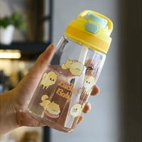 Daiortwear Odjeljenje za djecu s bocom vode sa slamom i nosačem - putnička boca otporna na curenje za djecu