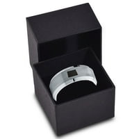 Volfram prsten za muškarce i žene udobno pristajanje sive boje s stepenastim kosim rubom brušeno polirano