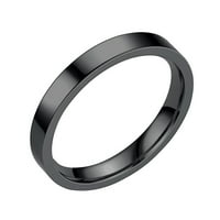 Masivni prstenovi od nehrđajućeg čelika, vjenčani prstenovi za žene, muški prstenovi, glatki prstenovi, geometrijski
