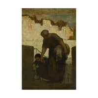Zaštitni znak likovna umjetnost 'The Landdress' platno umjetnost Daumier