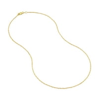 14k žuto zlato, Singapurska ogrlica sa šljokicama od 18 - Uniseks