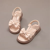 Dječji bebe ljetne sandale sandale luk dizajn princeza cipele ravne cipele male dijete Big Kids Veličina 33
