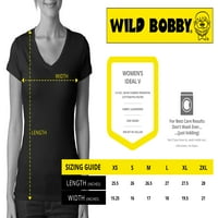 Wild Bobby, šarene morske kornjače za plivanje životinjskog ljubitelja ženskog junior-a junior fit v-izrez majice,