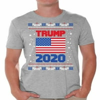 Neugodni stilovi ružne božićne košulje za muškarce božićni predsjednik Trump majica