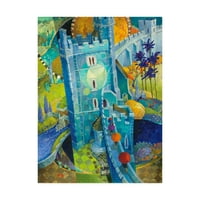 Zaštitni znak likovna umjetnost 'Plavi dvorac' platno umjetnost Davida Galchutt
