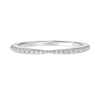 Zaručnički prsten za uspomenu s dijamantom od 15 karata i bijelim zlatom u obliku konusa od 10 karata
