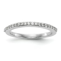 Zaručnički prsten od bijelog zlata od 14 karata s okruglim dijamantom