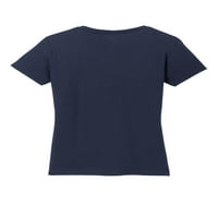 Obična je dosadna - Ženska majica s izrezom u obliku slova U i kratkim rukavima, pogodna za žene veličine 3 inča
