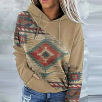 Ženske majice na rasprodaji ženski casual folk pulover po mjeri bluza s kapuljačom s kapuljačom s kapuljačom s