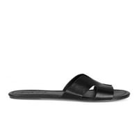 Shoelala ženska kliznu sandalu u crnoj boji