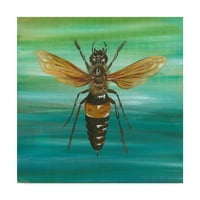 Prepoznatljiva likovna umjetnost tekstura medonosne pčele na platnu Gigi begin