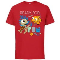 Majica s Nemo-om i prskanjem-pamučna majica kratkih rukava za odrasle-po mjeri - crvena