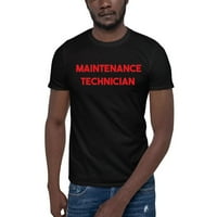 Crveni tehničar za održavanje pamučne majice s kratkim rukavima prema nedefiniranim darovima